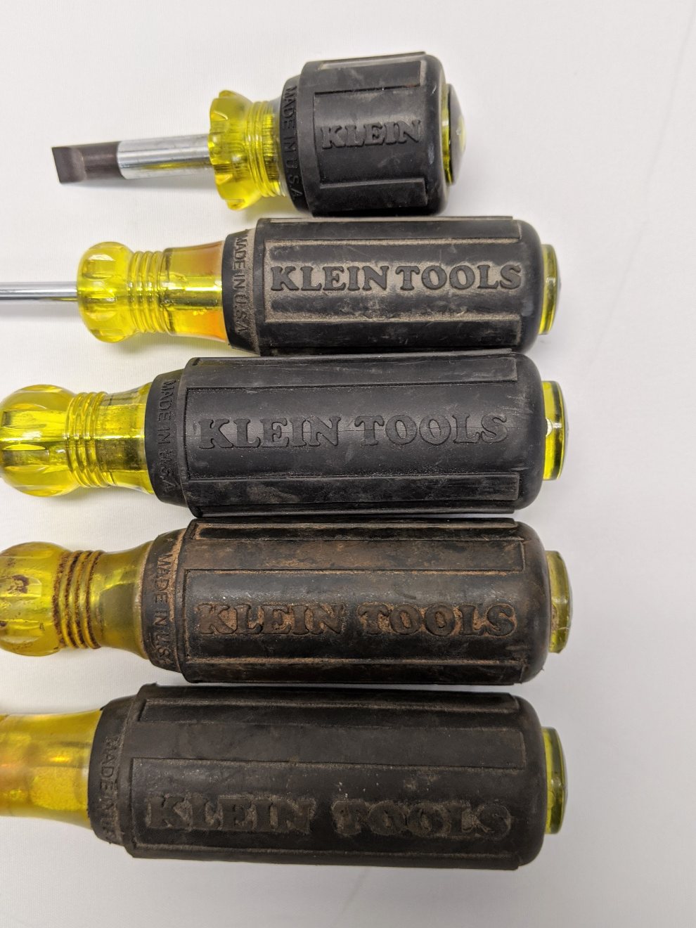 *Lot of 5* Used Klein Philips and Flathead Screwdriver Set