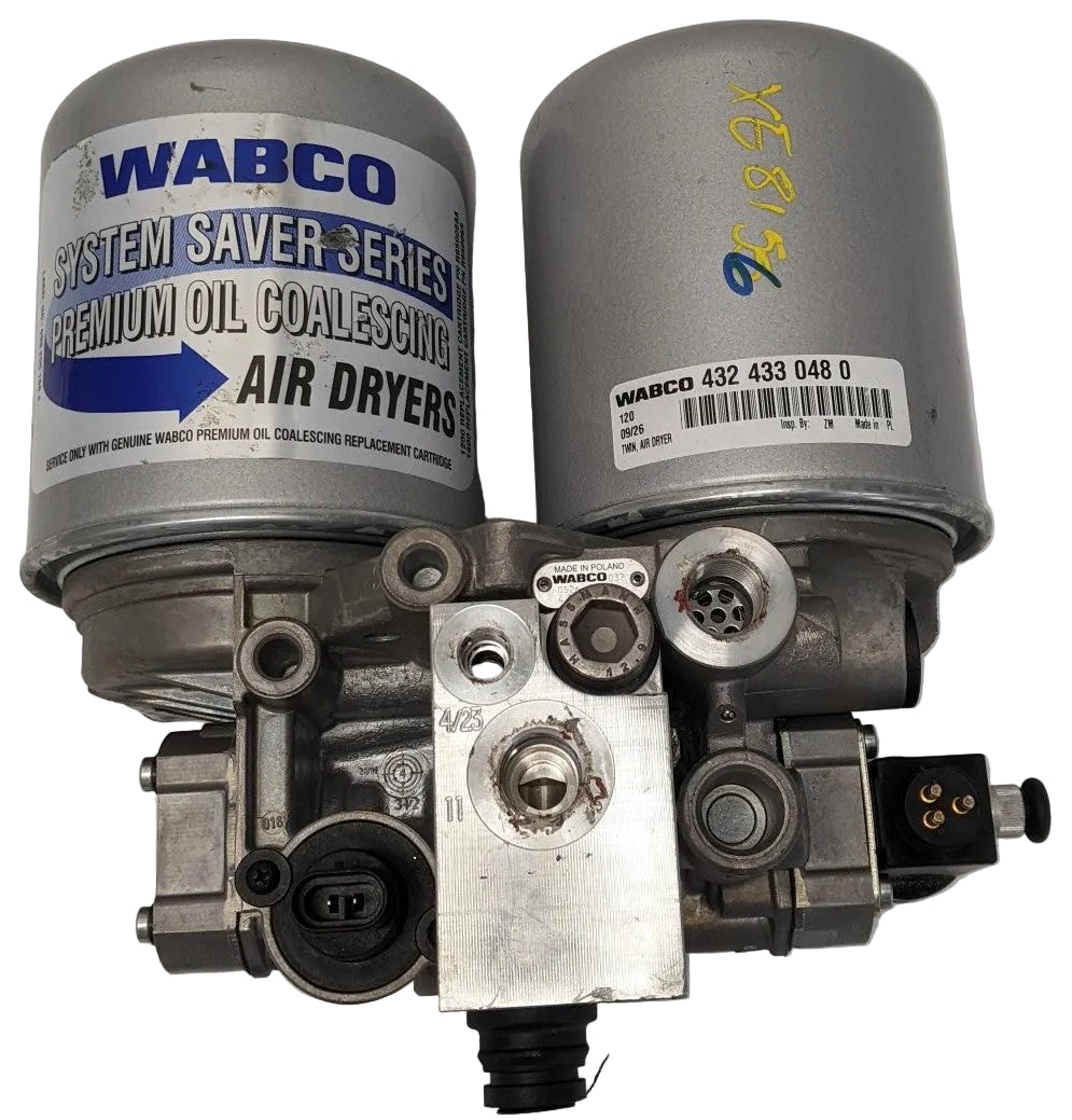 Wabco TCV Twin Air Dryer 12V 21CFM SS Twin | 4324330480