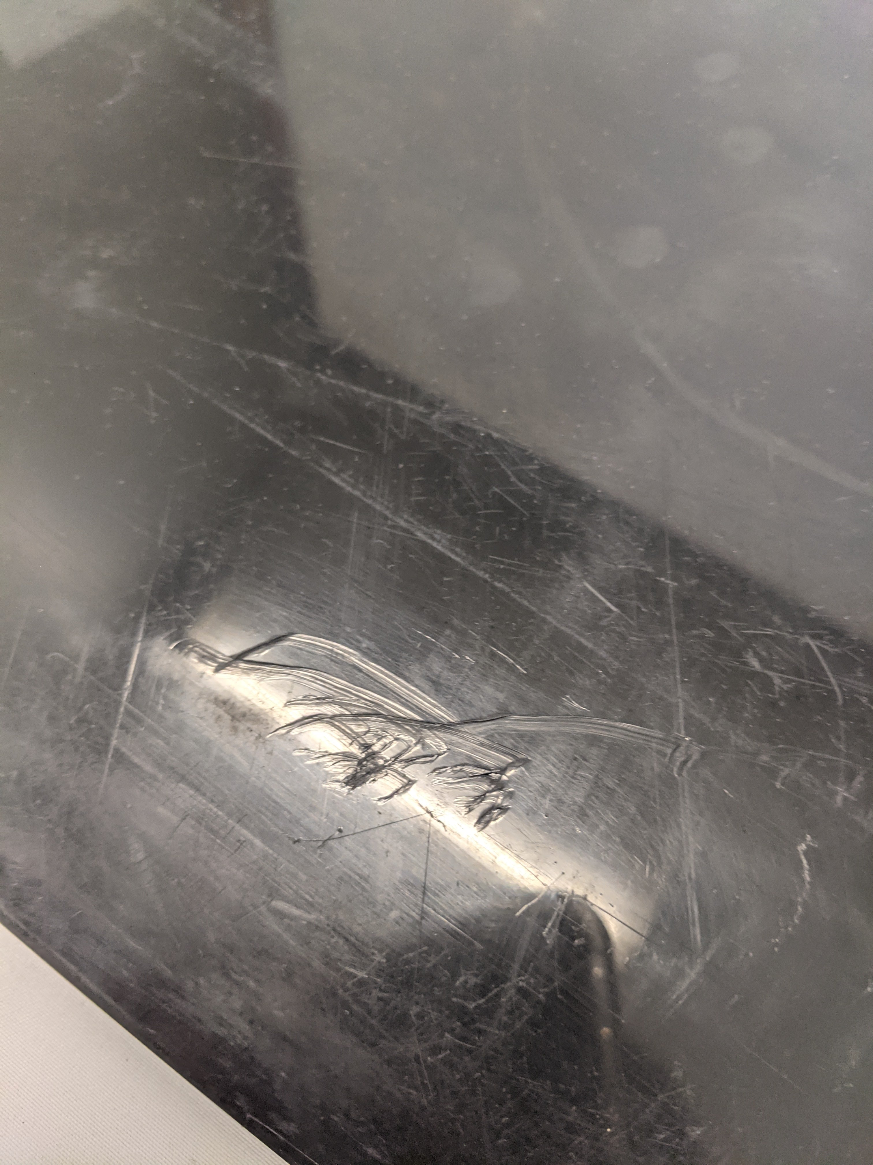 *Scratched* RH or LH 27" Black Straight Mud Flap w/ FTL Logo - P/N 22-69608-203 (10131068059964)