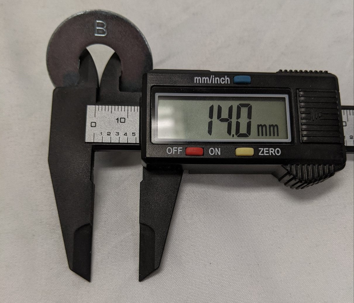 M14 Zinc Plated Steel B Washers - 34mm x 3mm - Lot of 100 - Heavy Duty Flat Washers