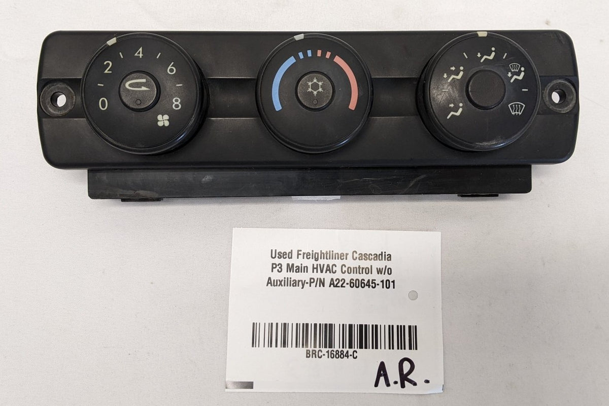 Freightliner Cascadia P3 HVAC Control A22-60645-101 No Aux