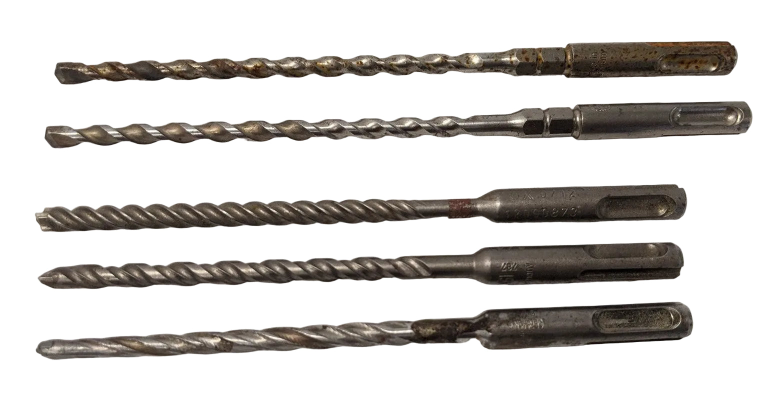 1/4" Masonry Drill Bits | Lot of 5 | SDS Plus | Dewalt Hilti | 6.5"-7.5"