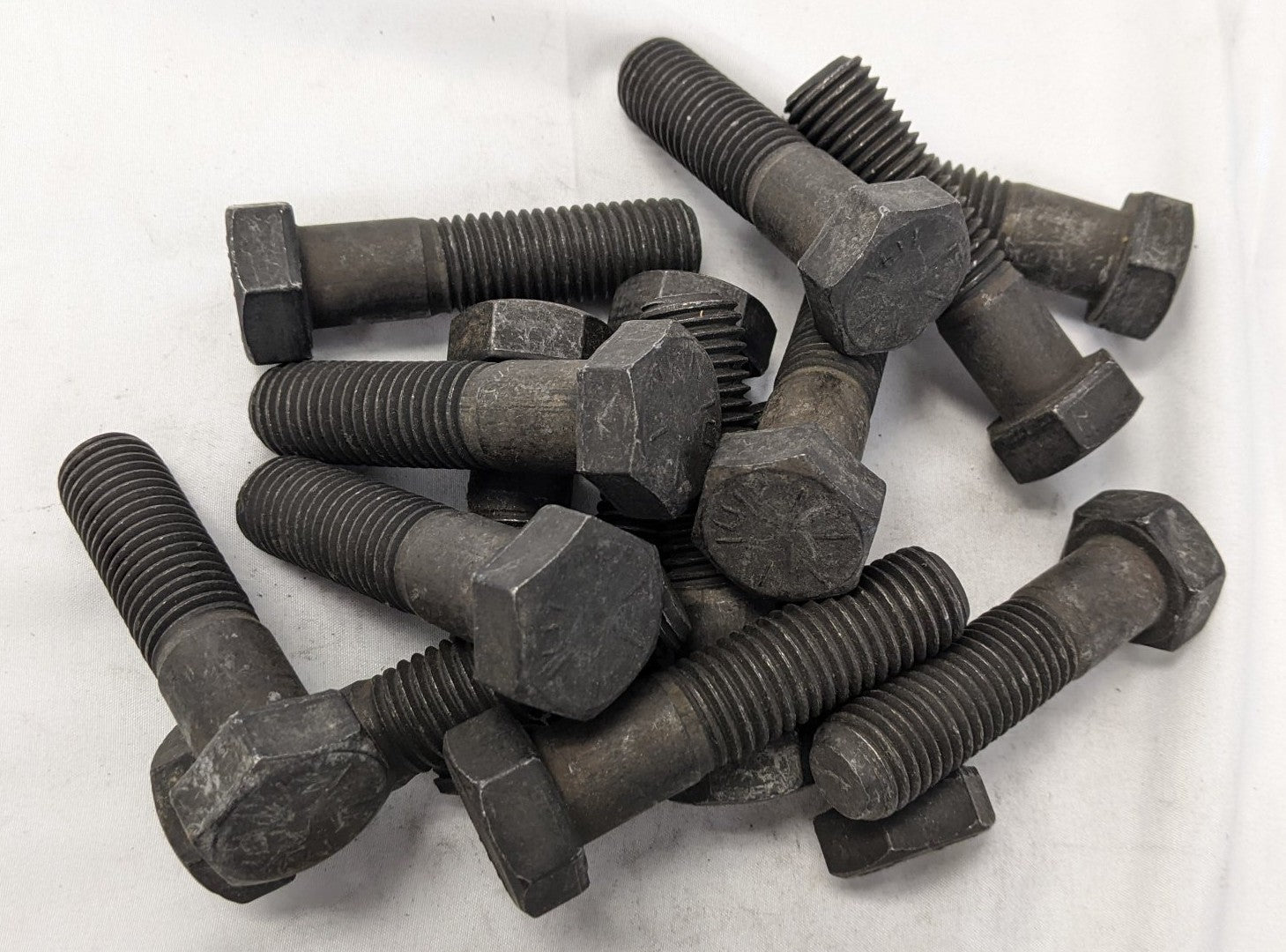 *Lot of 15* New 3/4"-10 x 3" Partially Threaded Coarse Grade 8 Steel Hex Bolts