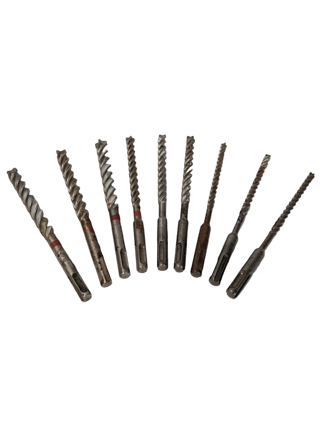 Hilti TE-CX SDS Plus Masonry Drill Bit - Lot 9pc - 1/4-1/2"