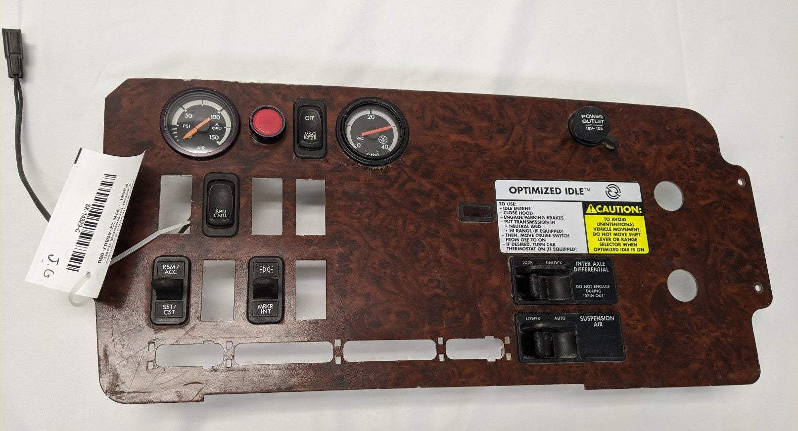 Used Freightliner Columbia Central Instrument Dash Panel  - P/N 22-45867-000