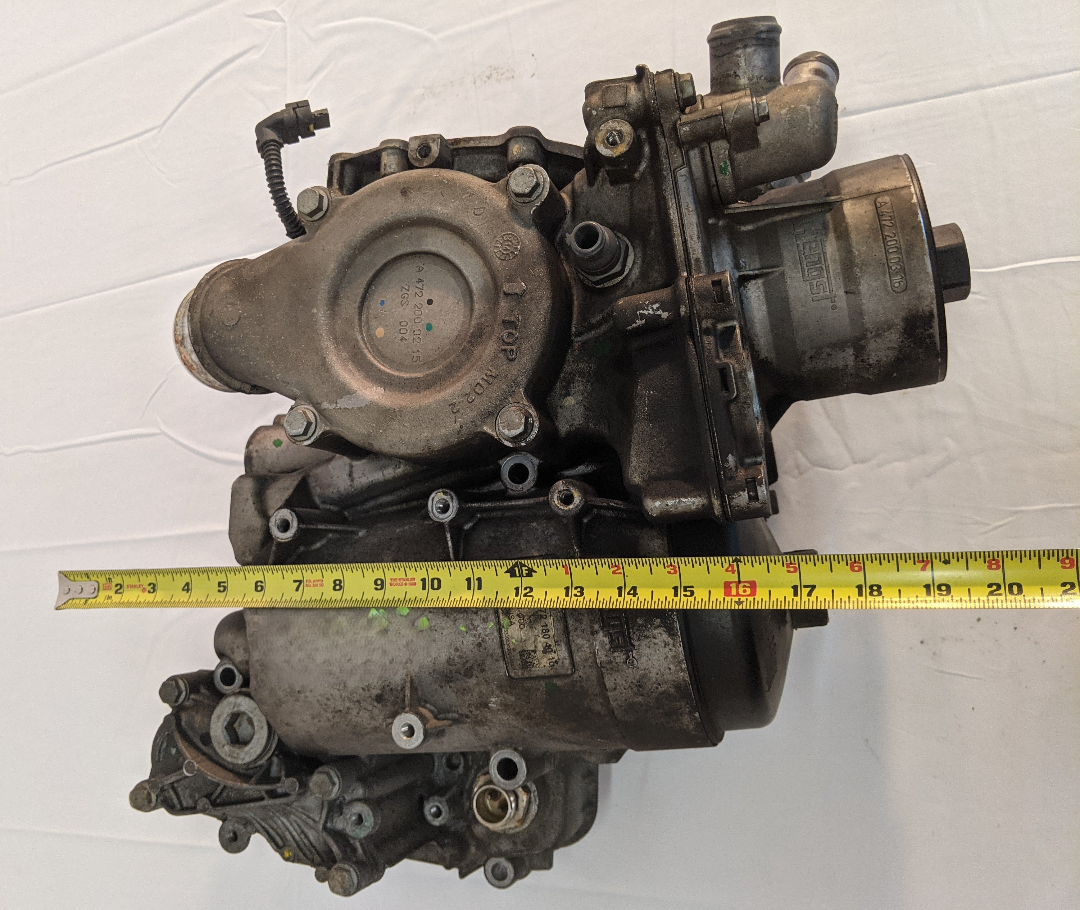 Used Detroit DD15 Engine Oil Coolant Module Water Pump - P/N A 472 180 40 10