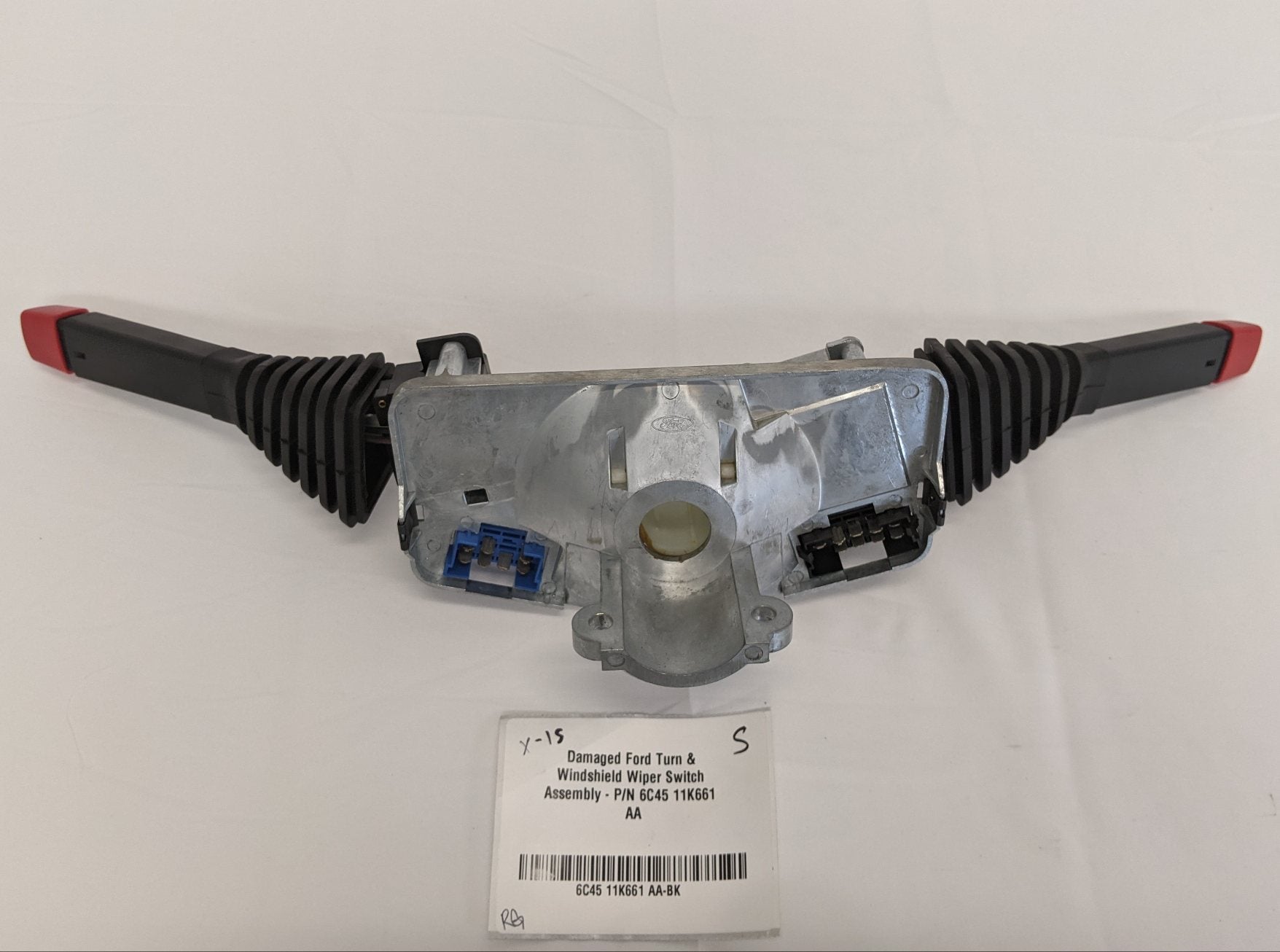 Damaged Ford Turn & Windshield Wiper Switch Assembly - P/N 6C45 11K661 AA (10129901748540)