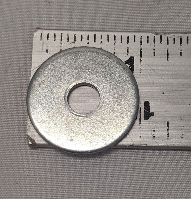 *Lot of 50* New 1/4" x 1" x  1/16" Zinc Plated Steel Washers