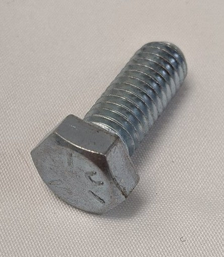 3/8"-16 x 1" Grade 5 Hex Bolts - Zinc Plated, Fully Threaded, Lot of 100