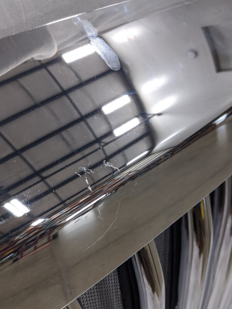 Used Western Star 57X Chrome Winter Front Hood Mounted Grille -P/N A17-21726-001 (10091455578428)