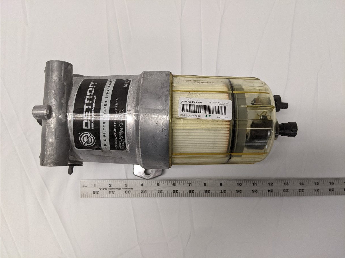 New Detroit Diesel 12V Heated Fuel Water Separator - P/N 03-40538-010
