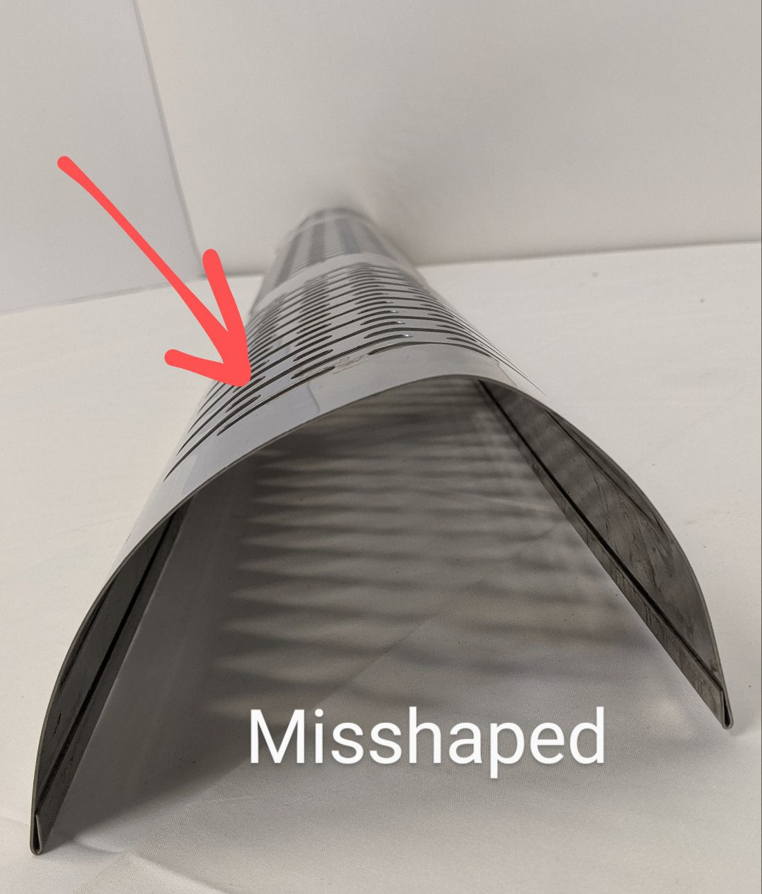 *Misshaped* Freightliner 5" Stack 51" SS Exhaust Shield - P/N 04-24695-000 (4023646617686)