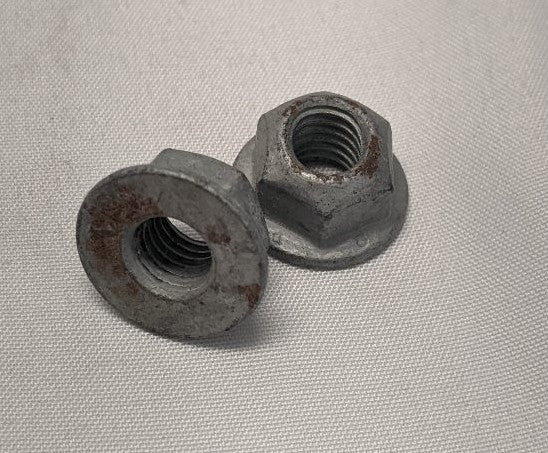 *Lot of 200* M8-1.25 Coarse Steel Grade 8 Galvanized Flange Lock Nuts