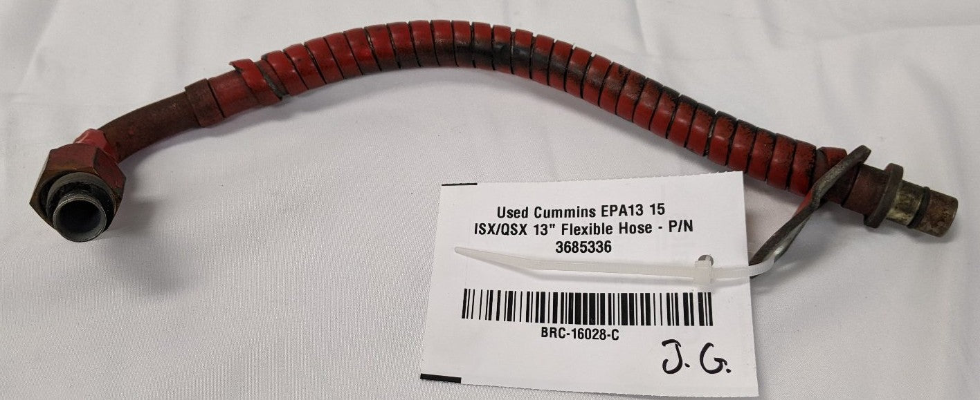 Used Cummins ISX QSX 13" Flexible Engine Hose | P/N 3685336