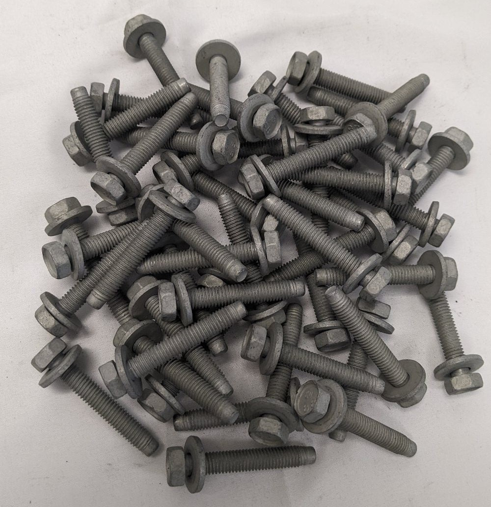 *Lot of 50*New M8-1.25 x 50mm Fully Threaded Grade 8.8 Galvanized Bolts W/Washer