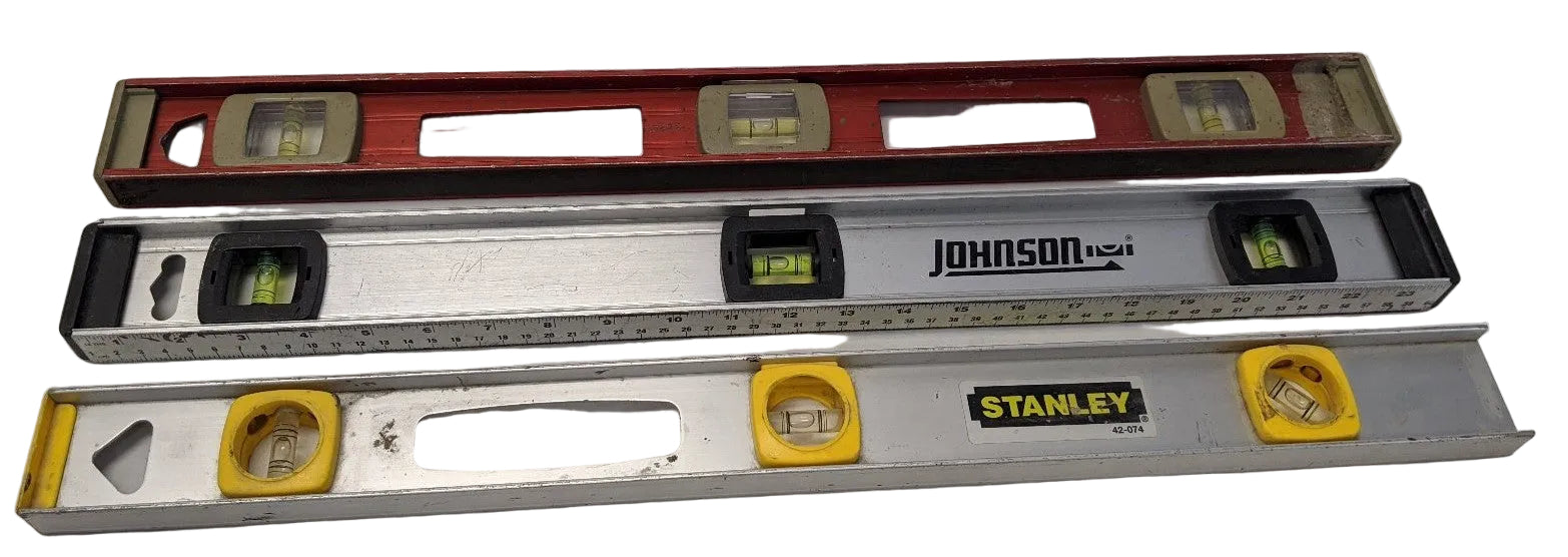 24" Level Lot of 3 RIDGID Stanley Johnson 724 42-074