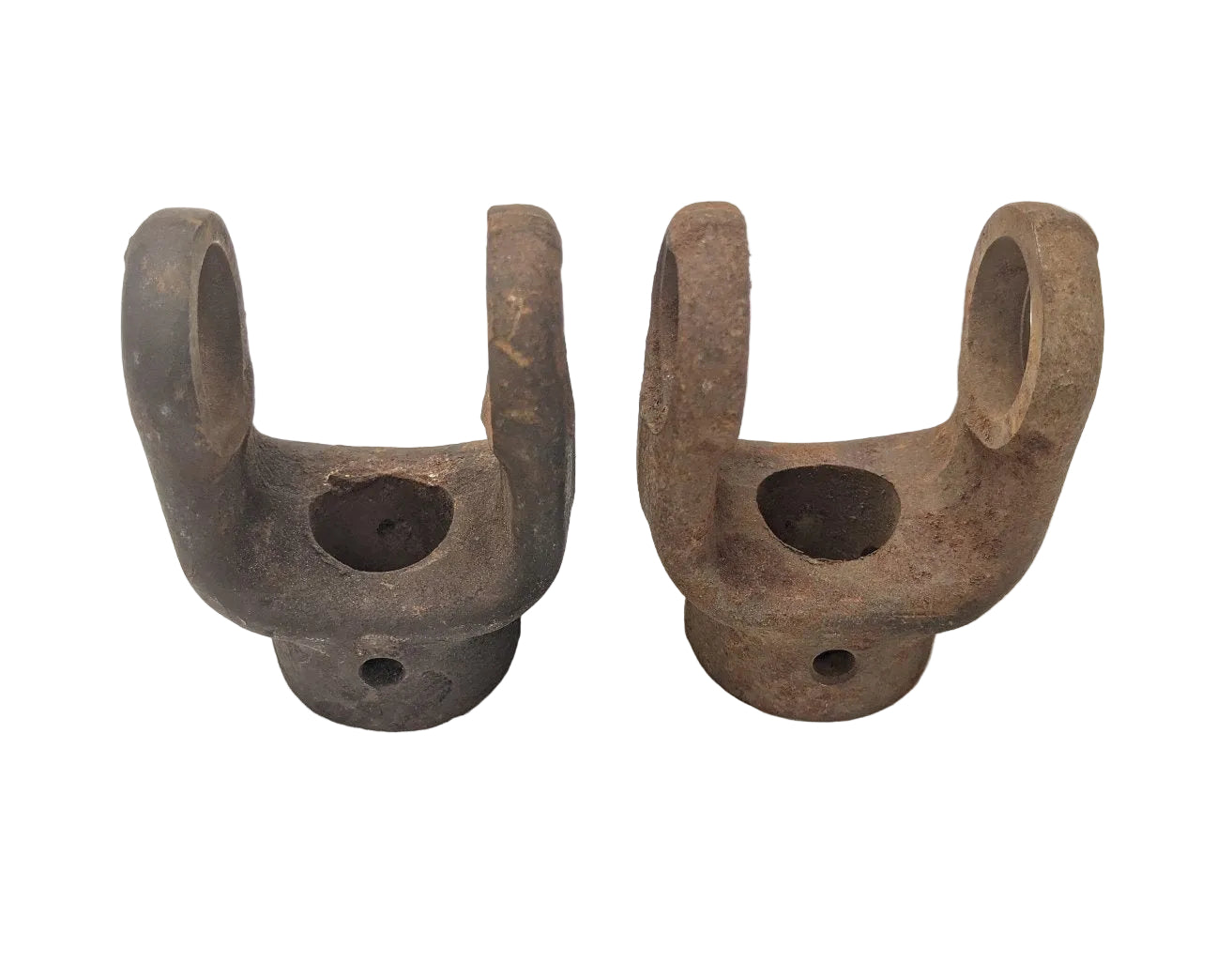 *Lot Of Two* Round Bore, No Keyway w/ Set Screw Implement Yoke