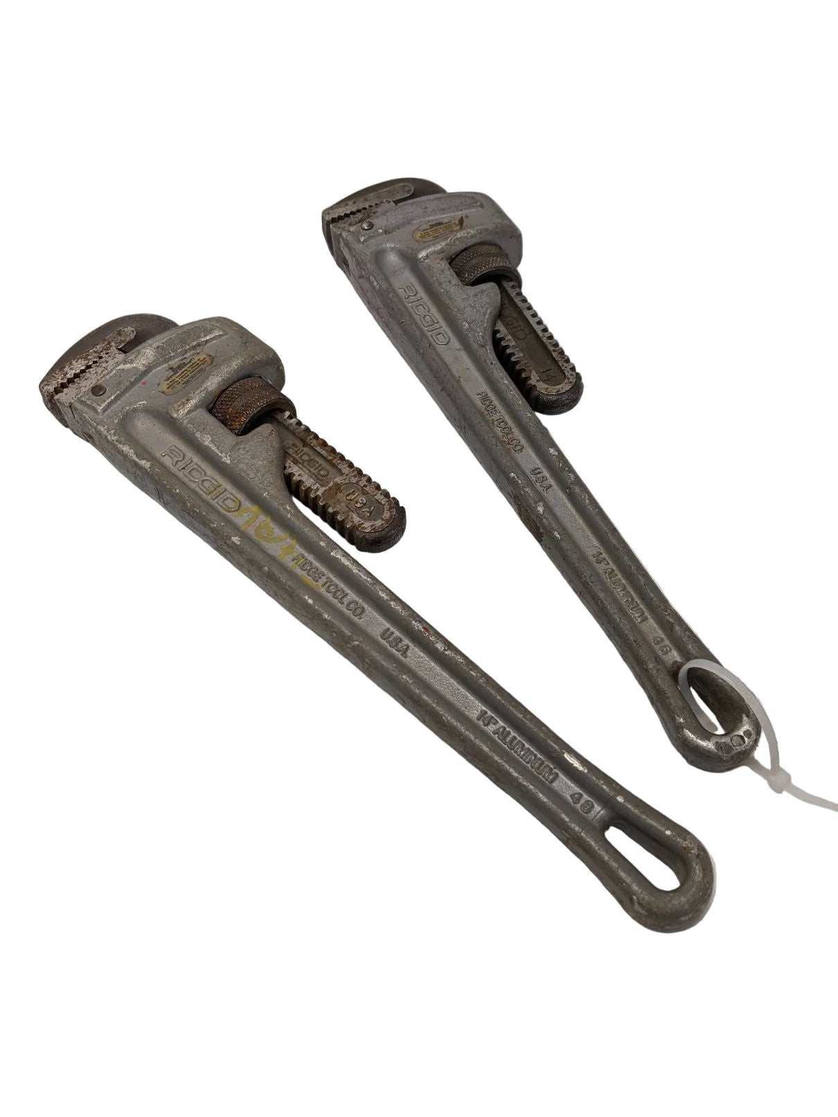 *Lot Of Two* Used Ridgid (2) 14" Aluminum Straight Pipe Wrenches
