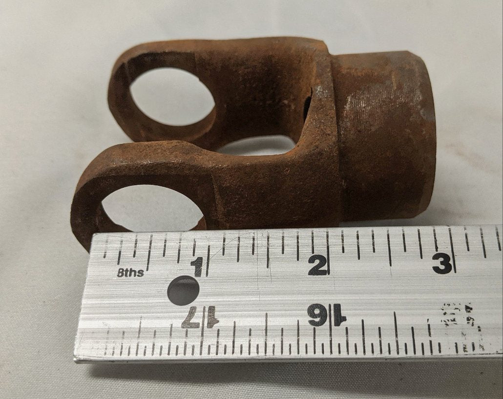 13/16" Round Bore, 1/4" Keyway, & Set Screw Implement Yoke