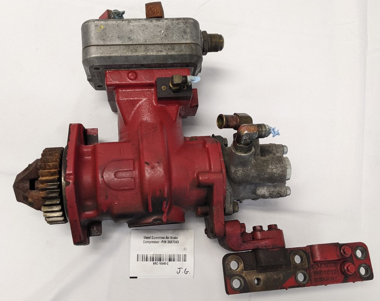 Used Cummins ISX15 Air Brake Compressor - P/N 3687343