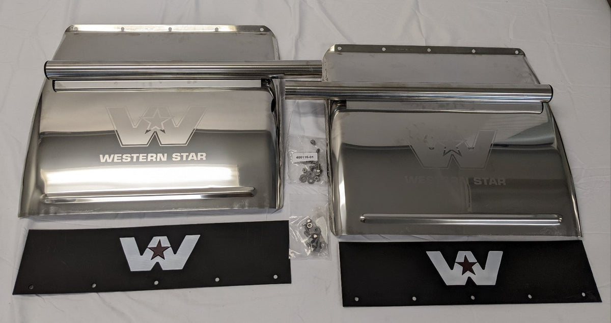 Western Star Chrome Quarter Fender Set LH & RH | 22-74107-001