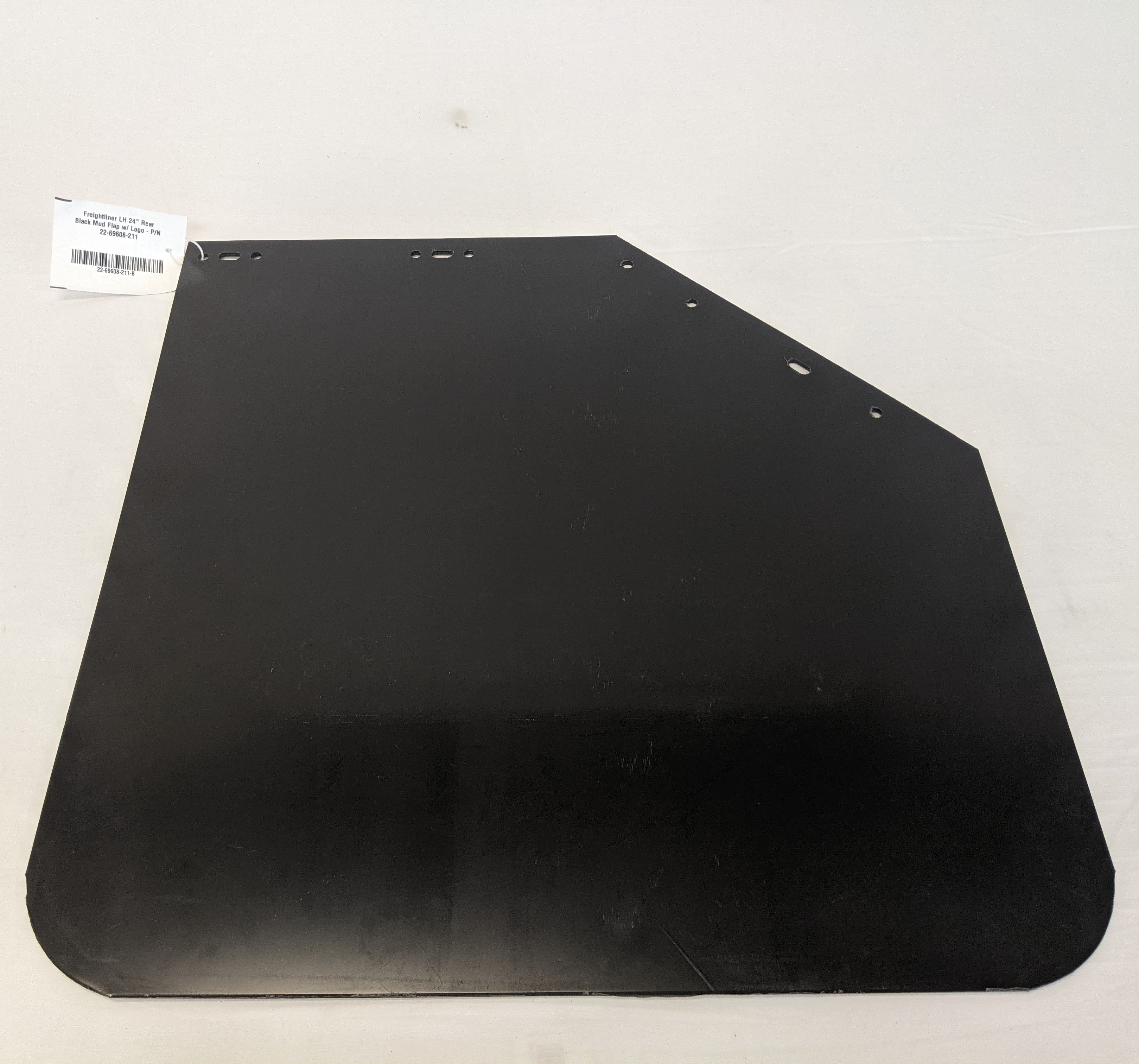 Freightliner LH 24" Rear Black Mud Flap w/ Logo - P/N  22-69608-211 (8154336330044)