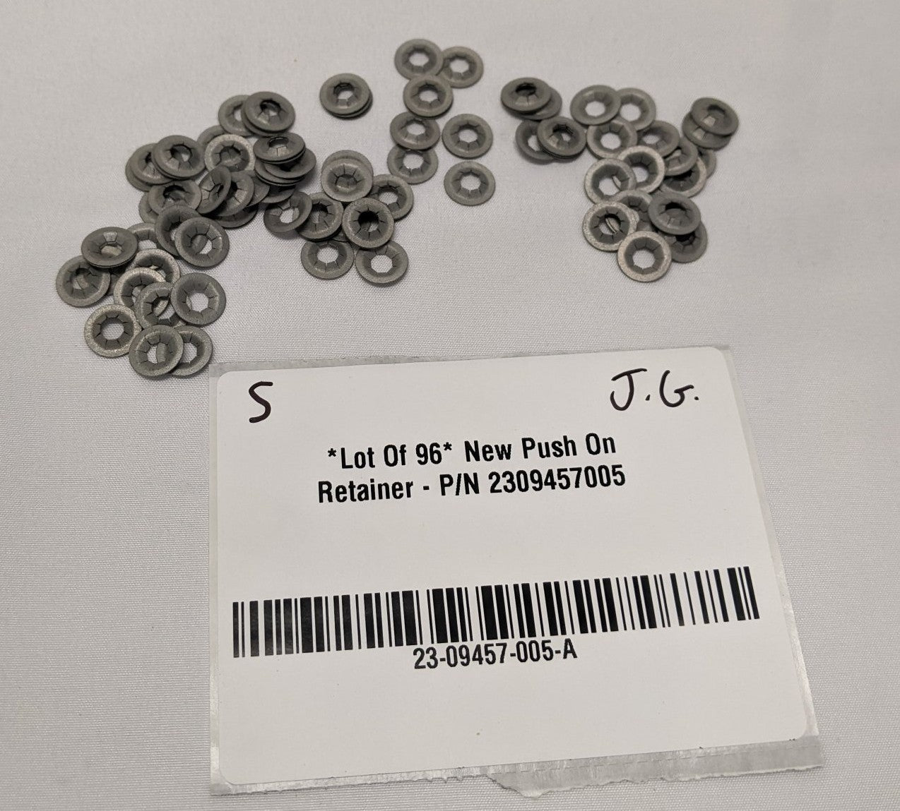 Lot of 96 Push On Retainer 0188 Stud Steel | P/N 23-09457-005