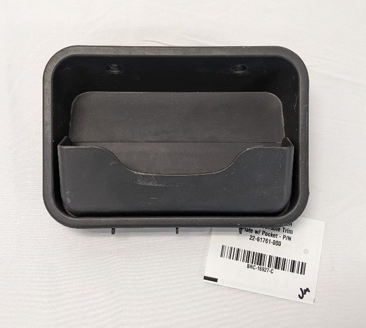 Used FTL CAS P3 LH Overhead Console Trim Plate w/ Pocket - P/N 22-61761-000