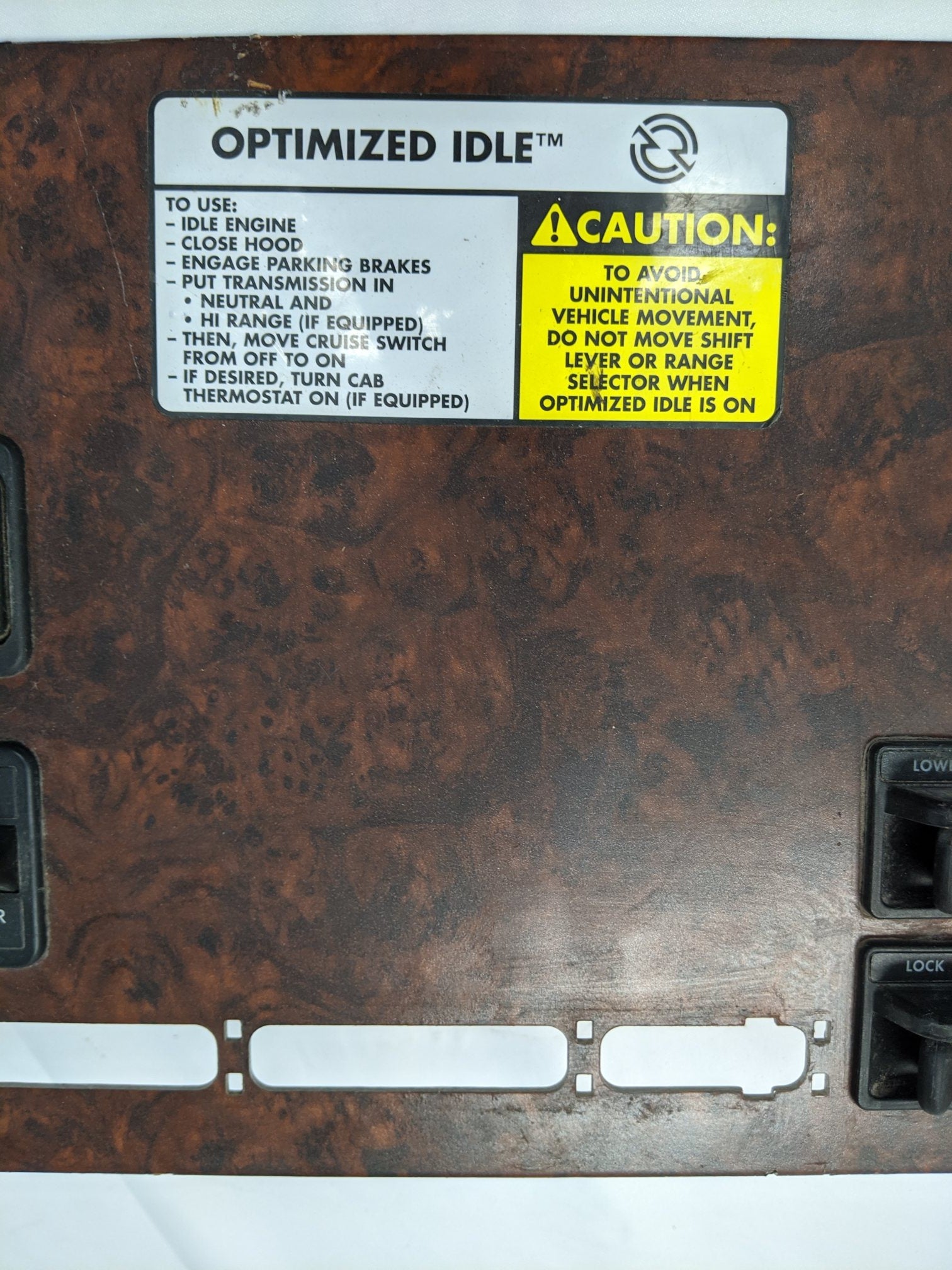 Used Freightliner Columbia Center Instrument Dash Panel -P/N 22-45867-000