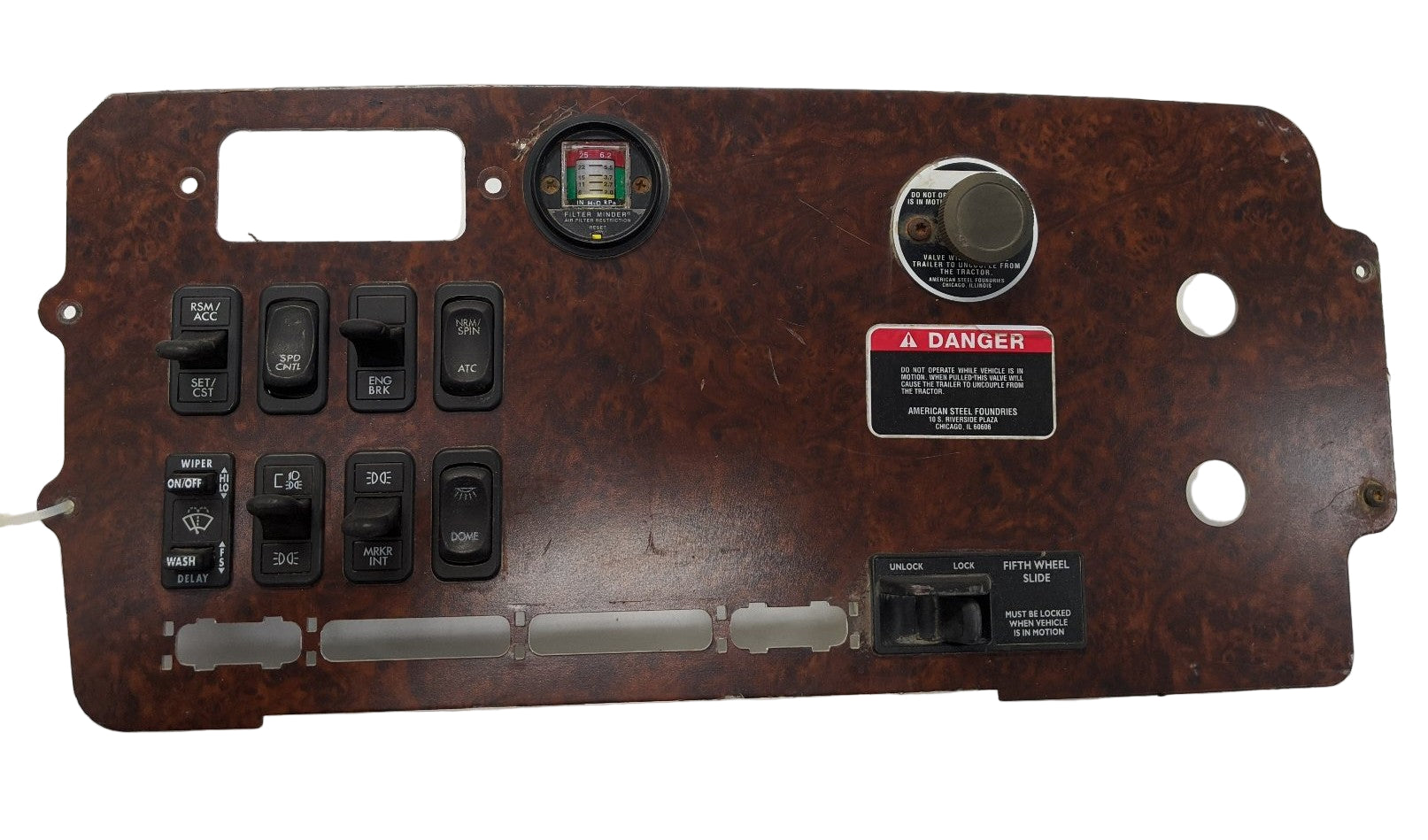 Used Freightliner Columbia Center Instrument Dash Panel - P/N  22-45867-000