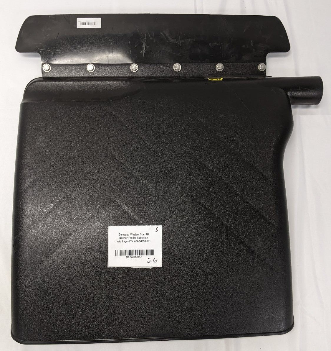 Western Star RH Rear Quarter Fender No Logo | A22-58858-001