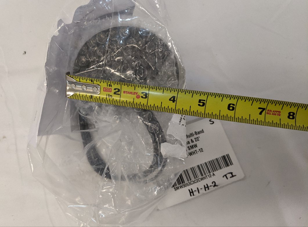 New Mobile Mark Multi-Band Surface Antenna & 22' Cable-P/N SMW 305-3C3C2C-WHT-12 (10162103255356)