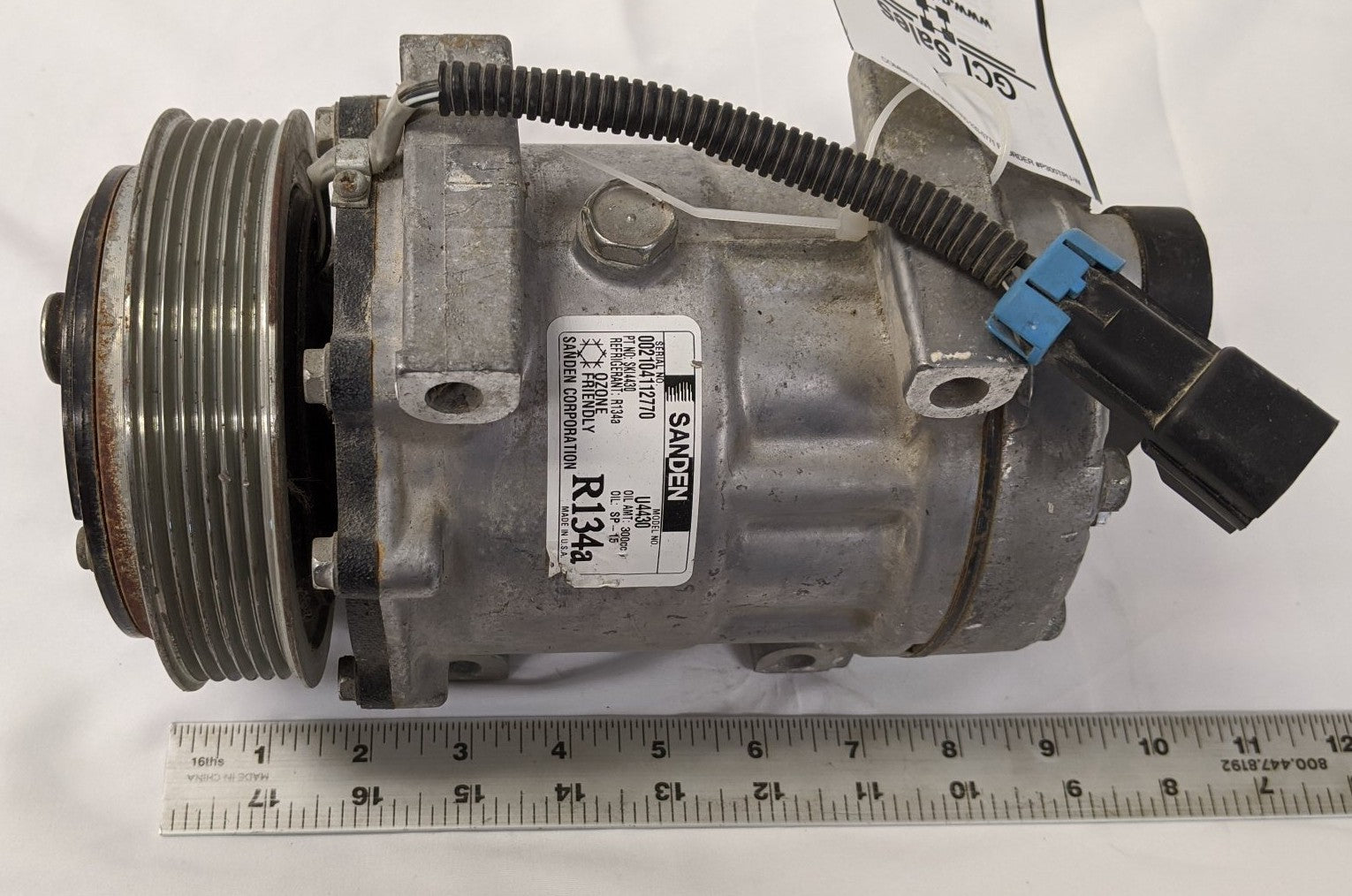 Sanden Air Conditioning Refrigerant Compressor - P/N SKI4430