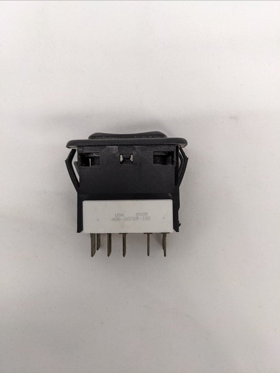 Damaged Freightliner HVAC Bunk Override Rocker Switch - P/N A06-30769-102 (10119428768060)
