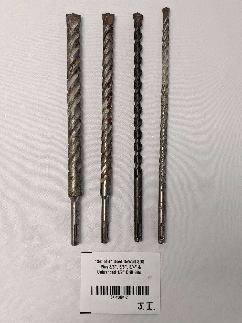 DeWalt SDS Plus Drill Bit Set 4pc - DW5430, DW5447, DW5455