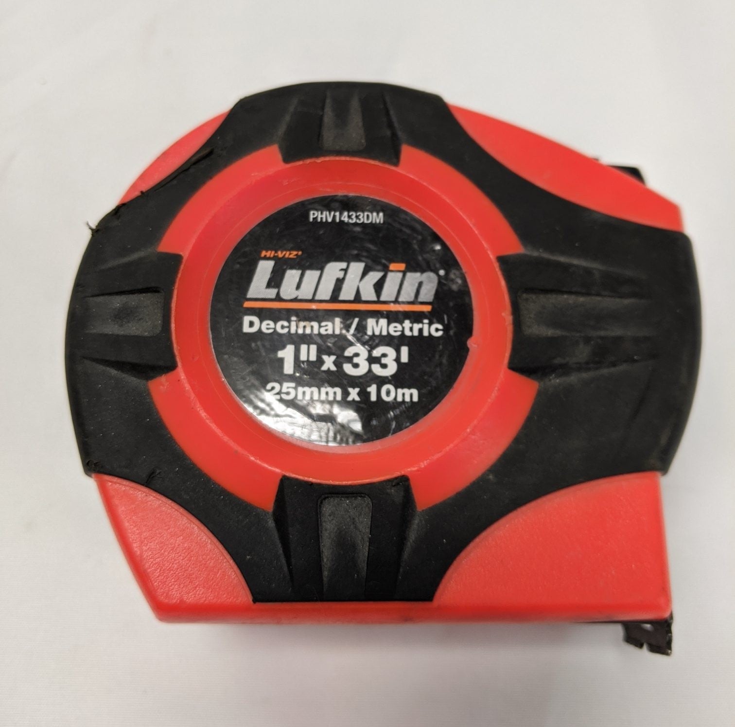 Lufkin Hi-Viz Tape Measure 33 FT Lot of 2 - Decimal Metric 1" Blade PHV1433DM