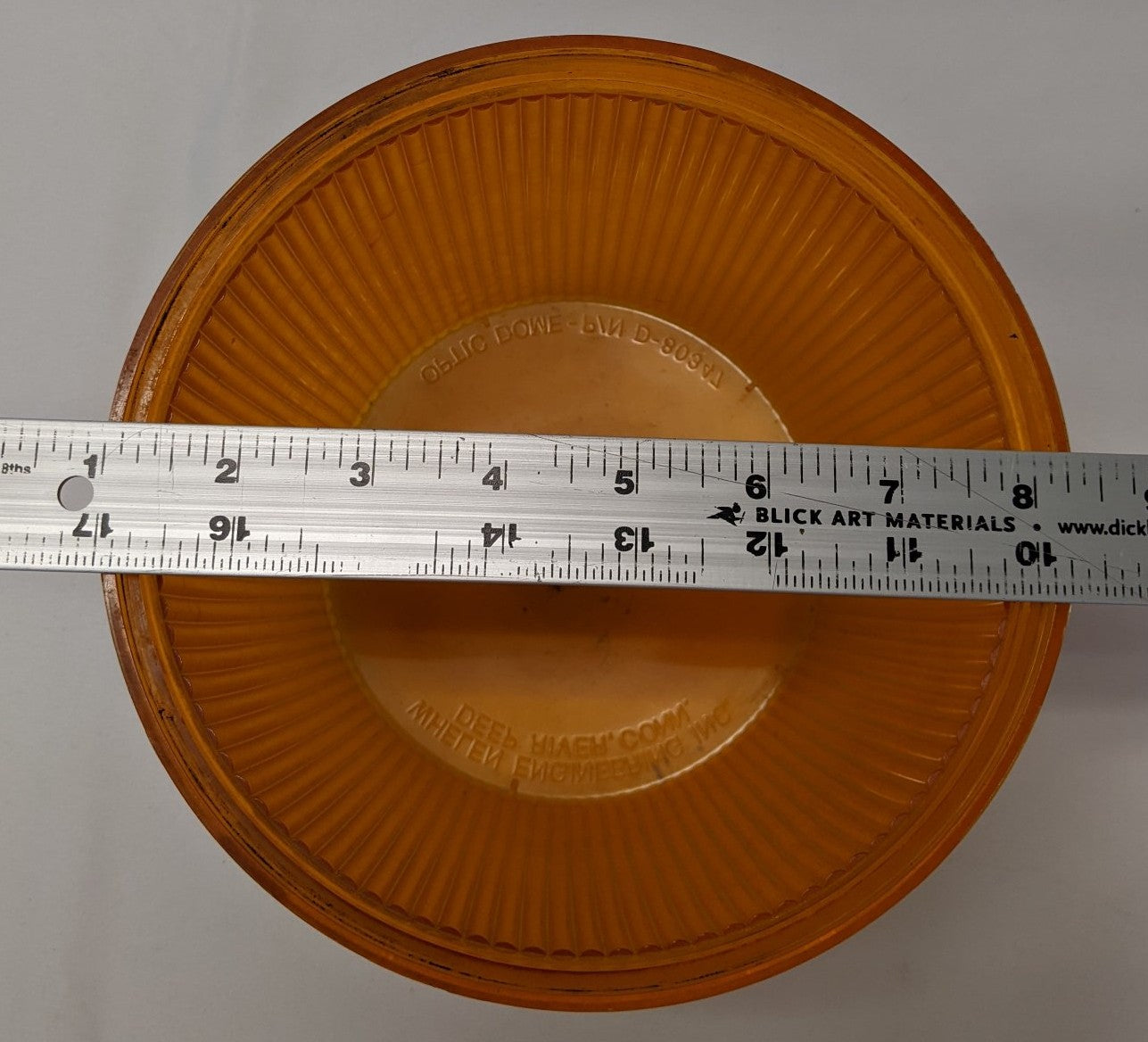 Whelen Optic Dome Light Orange Lens - P/N D-80347
