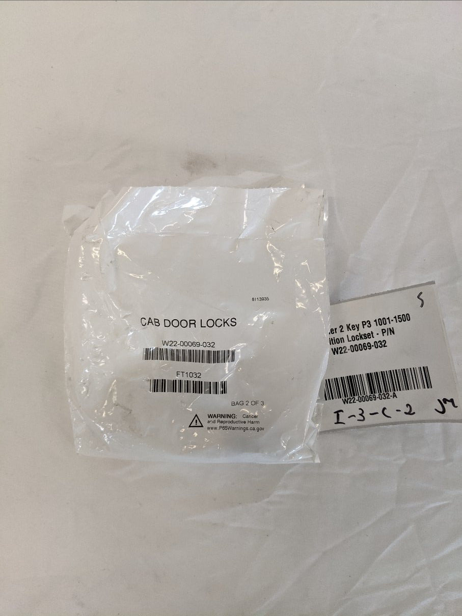 Freightliner 2 Key P3 1001-1500 Ignition Lockset - P/N  W22-00069-032 (10162832867644)
