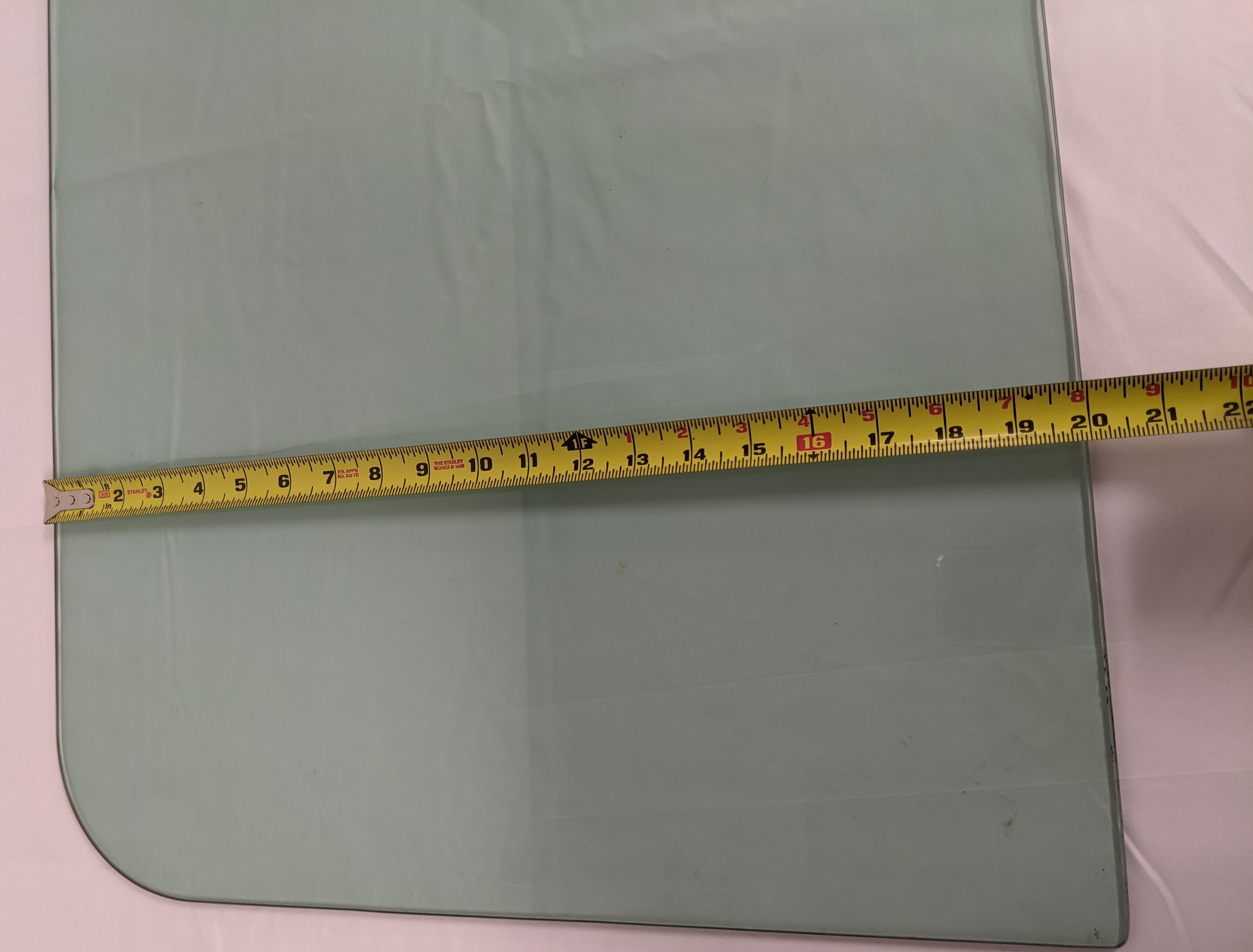 Used Freightliner FLD LH Cab Door Manual Tinted Window Glass - P/N 18-17450-001 (4023642423382)