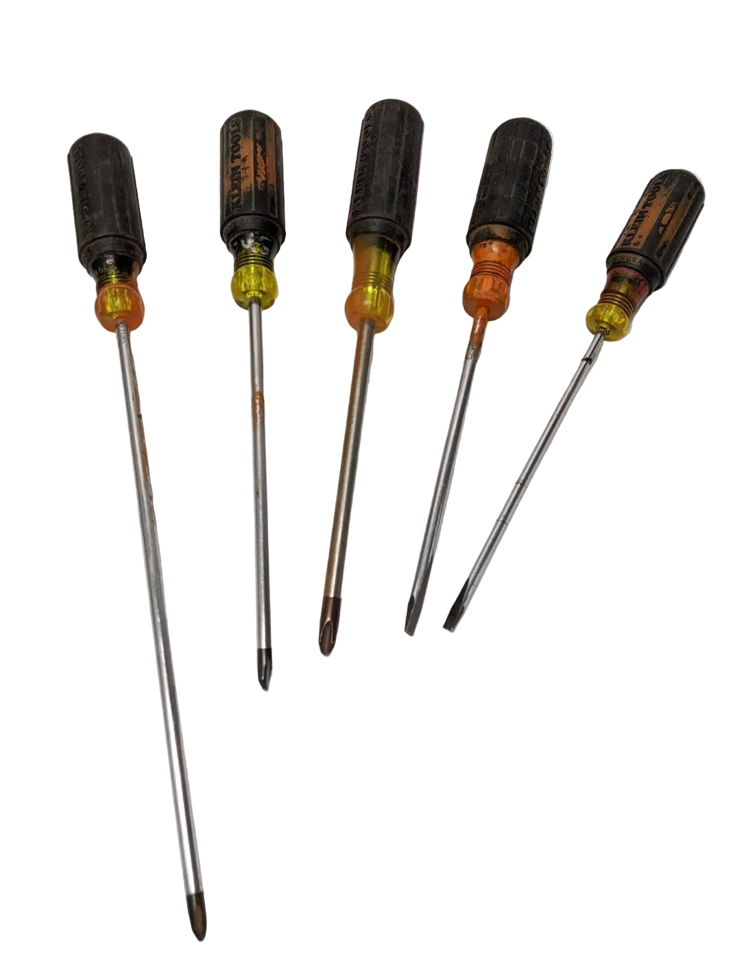 *Lot of 5* Used Klein Tools Philips and Flathead Screwdriver Set