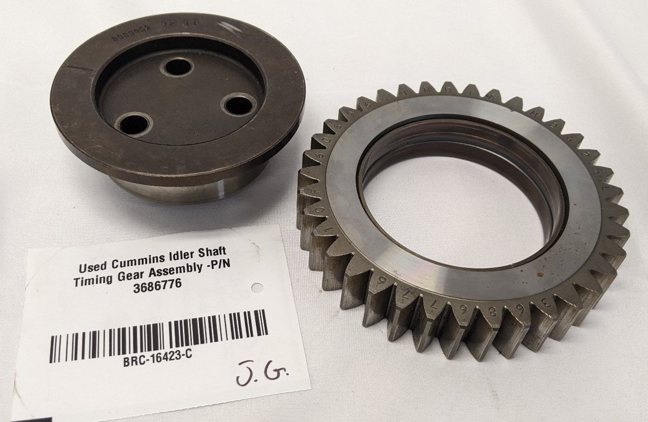 Used Cummins ISX15 Idler Shaft Timing Gear | P/N 3686776