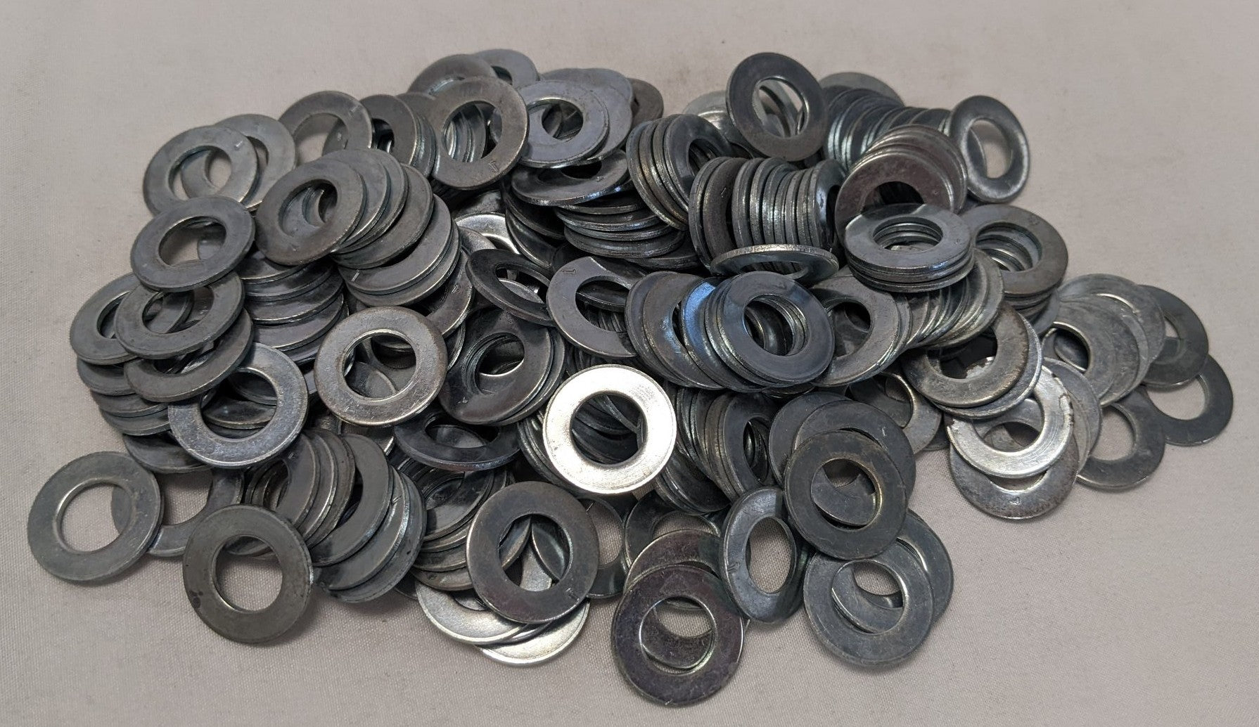 *Lot of 200* New 7/16" x 7/8" x  1/16" Zinc Plated Steel Washers