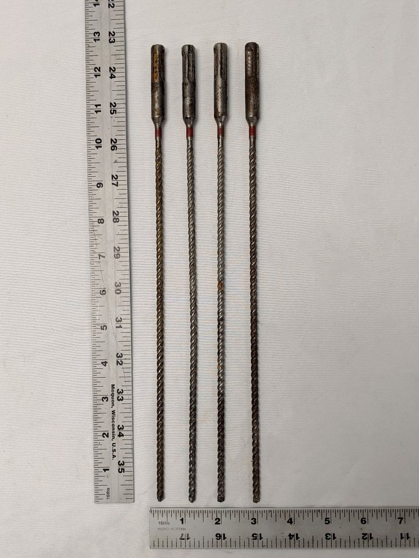 Hilti TE-CX 3/16x12 SDS Plus Masonry Drill Bit - Lot of 4