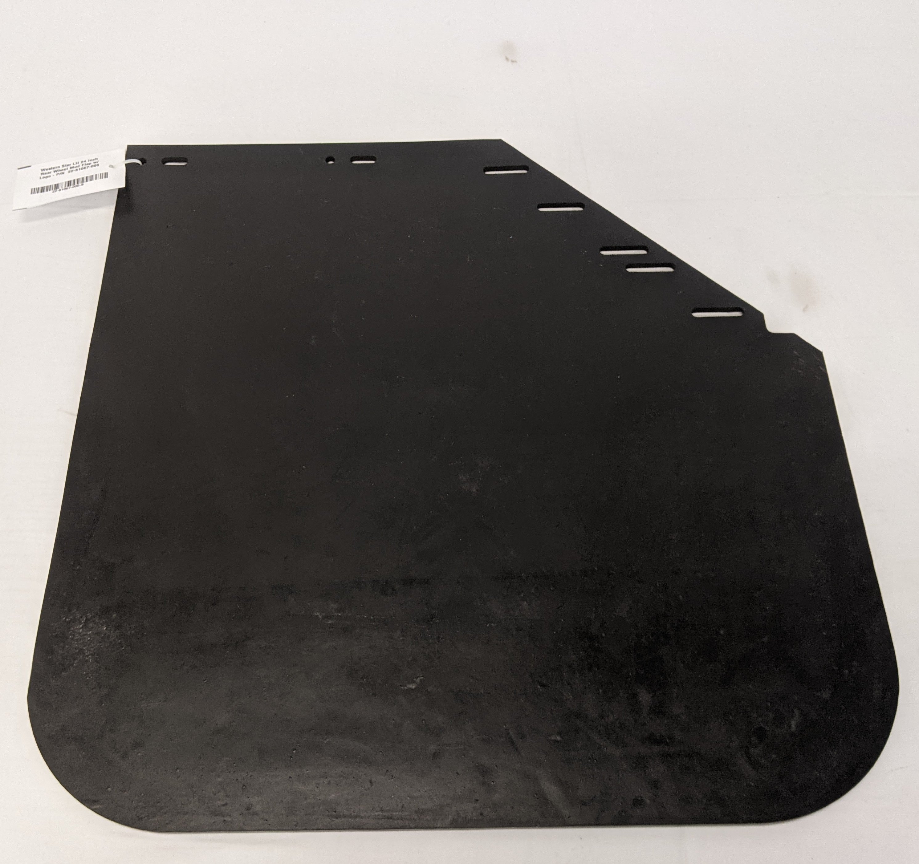 Western Star LH 24 Inch Rear Wheel Mud Flap w/ Logo - P/N  22-81067-000 (10140333179196)