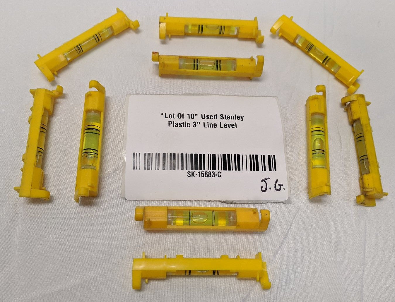 Stanley 3" Plastic Line Level | Lot of 10 | Construction Tool | Used