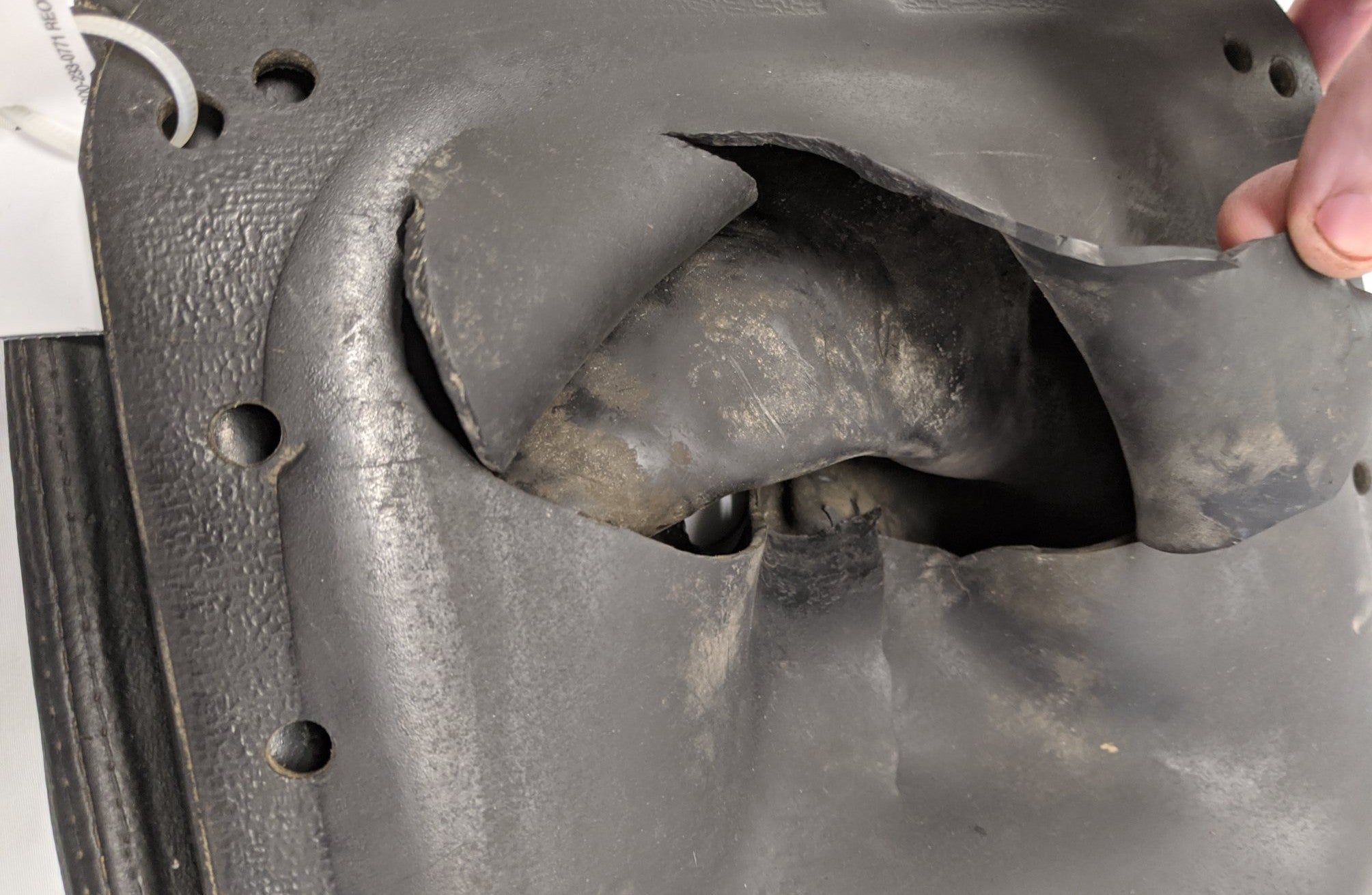 Damaged Freightliner Gear Shifter Boot - P/N 18-30769-000