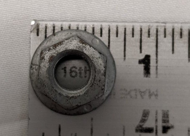 *Lot of 100* New 5/16"-18 Grade 5 Steel Galvanized Flange Nuts