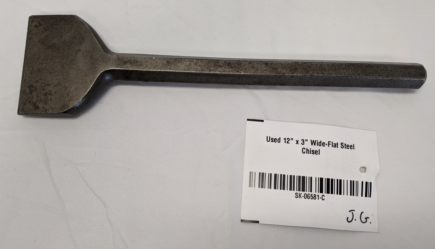 Wide Flat Steel Chisel 12" x 3" Heavy Duty