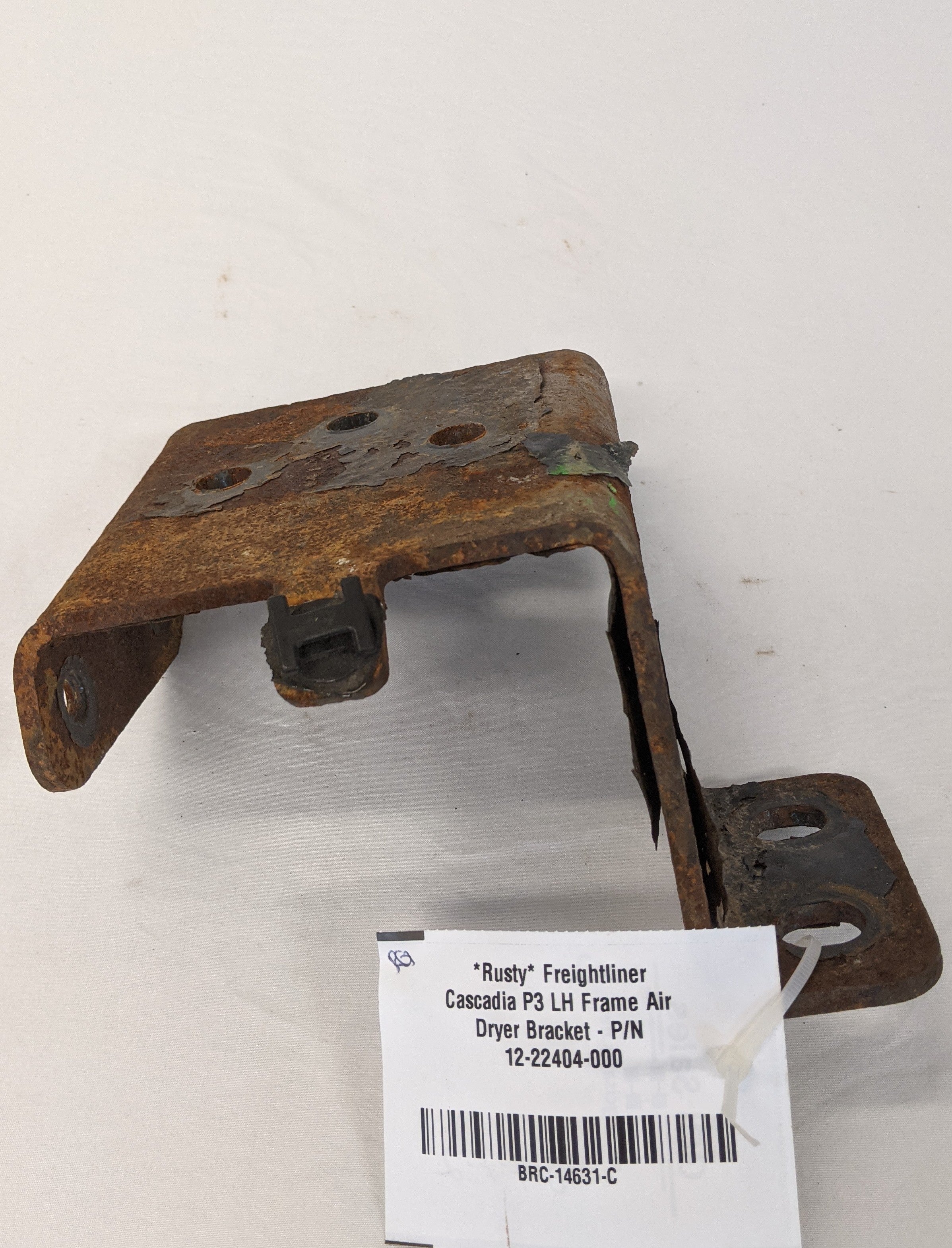 *Rusty* Freightliner Cascadia P3 LH Frame Air Dryer Bracket - P/N 12-22404-000 (10094979809596)