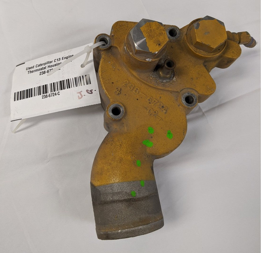Used Caterpillar C13 Engine Thermostat Housing - P/N 238-6724-02